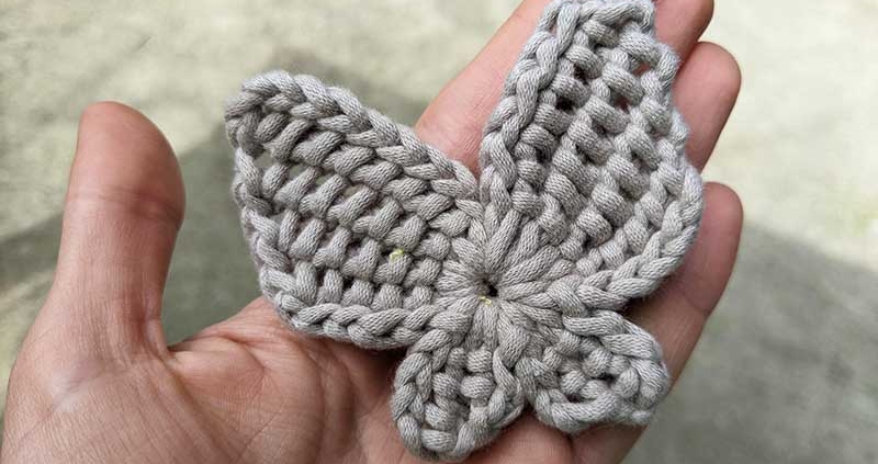 Tunisian crochet butterfly pattern