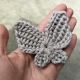 Tunisian crochet butterfly pattern
