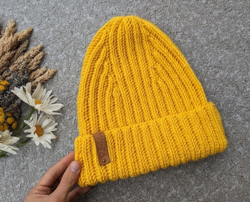 crochet ribbed hat