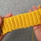 crochet ribbing with knitting style look
