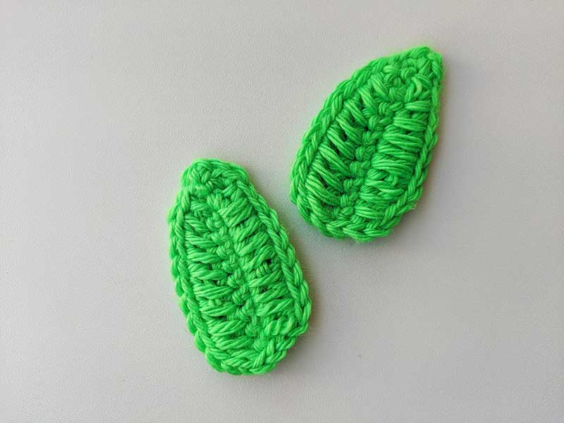 crochet feather leaf pattern