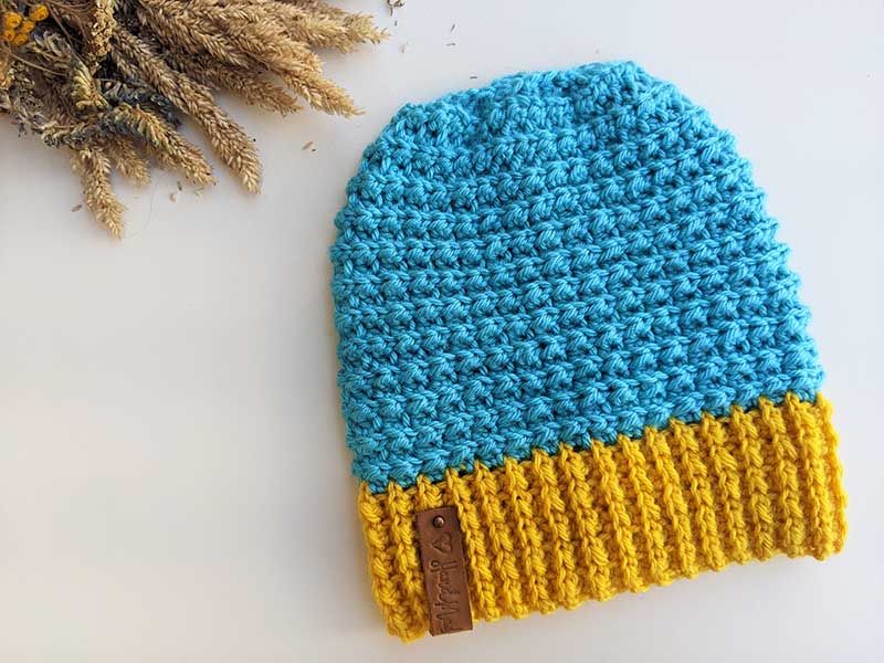 ukrainian style crochet beanie for toddlers