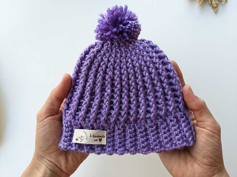 crochet newborn baby hat pattern - 0-3 months