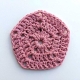 crochet pink pentagon pattern