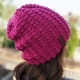 crochet puff stitch hat pattern for women