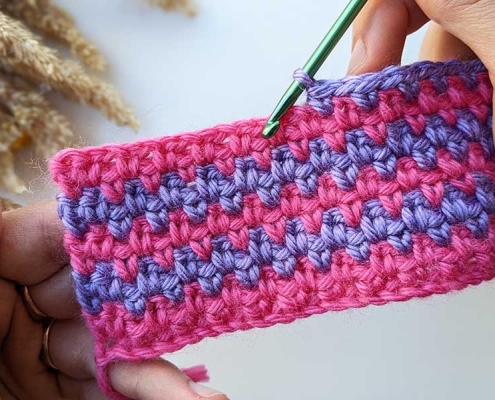 two color crochet stitch pattern