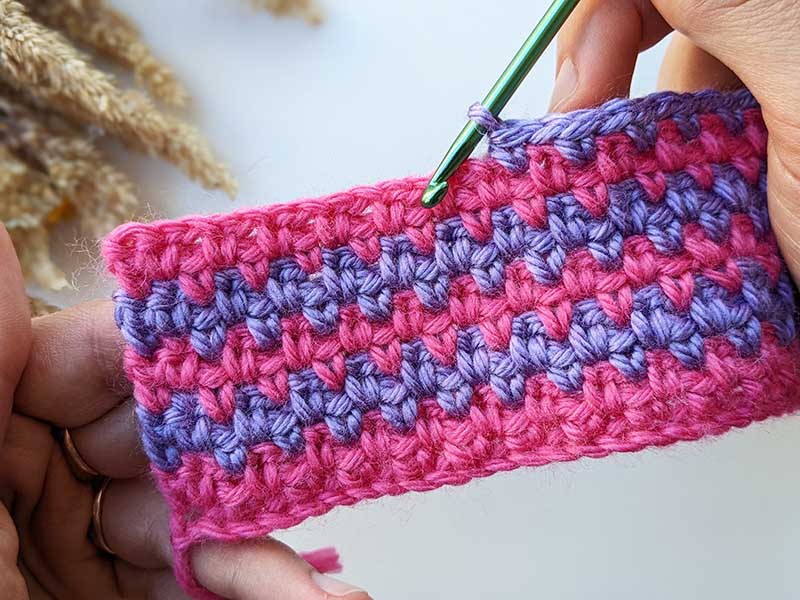 two color crochet stitch pattern