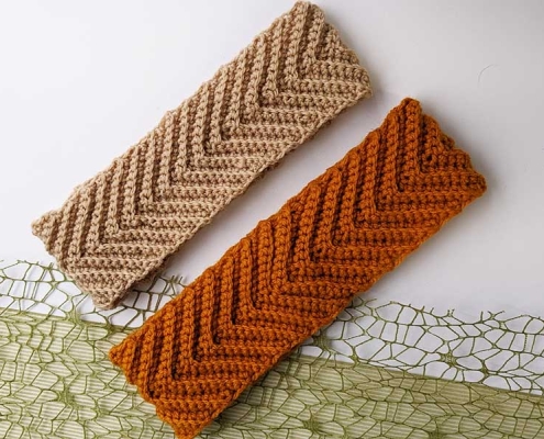 crochet chevron ear warmer (headband) pattern
