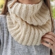 crochet ribbed neck warmer pattern for women