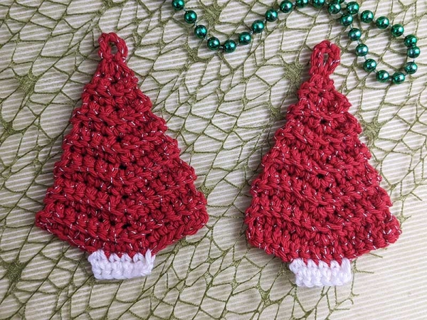 Crochet Christmas Tree Ornament Free Pattern - Crochet Bits