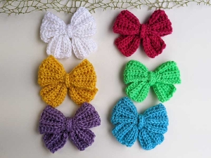 Free Crochet Butterfly Hair Bow Pattern for Beginners - Crochet Bits