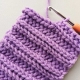 crochet ribbing 2x2 stitch pattern