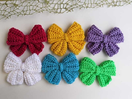 Free Crochet Butterfly Hair Bow Pattern for Beginners - Crochet Bits