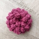 crochet violet peony flower pattern
