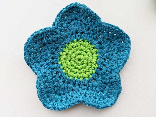 Free Crochet Flower Hot Pad Pattern Crochet Bits