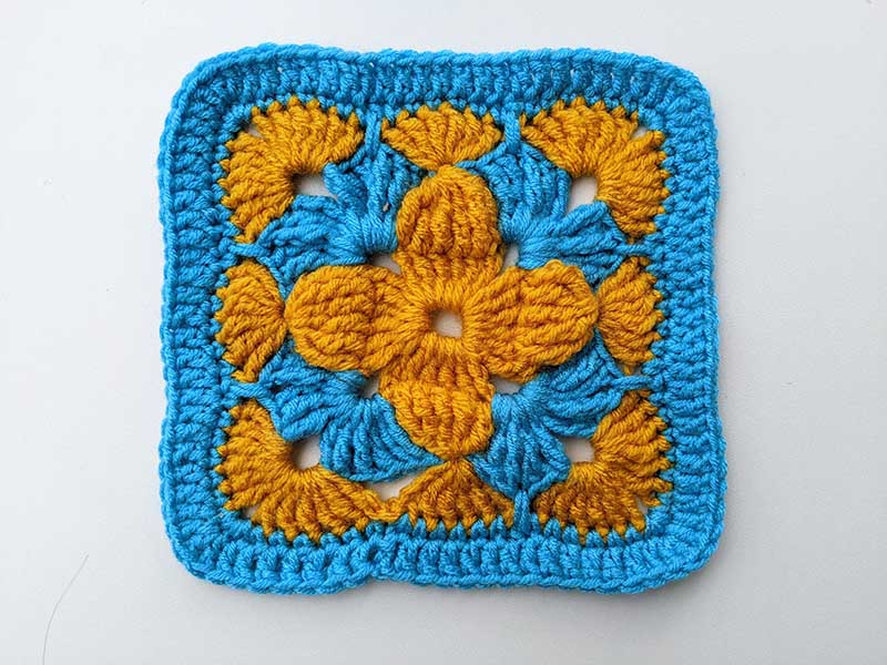crochet cross granny square pattern