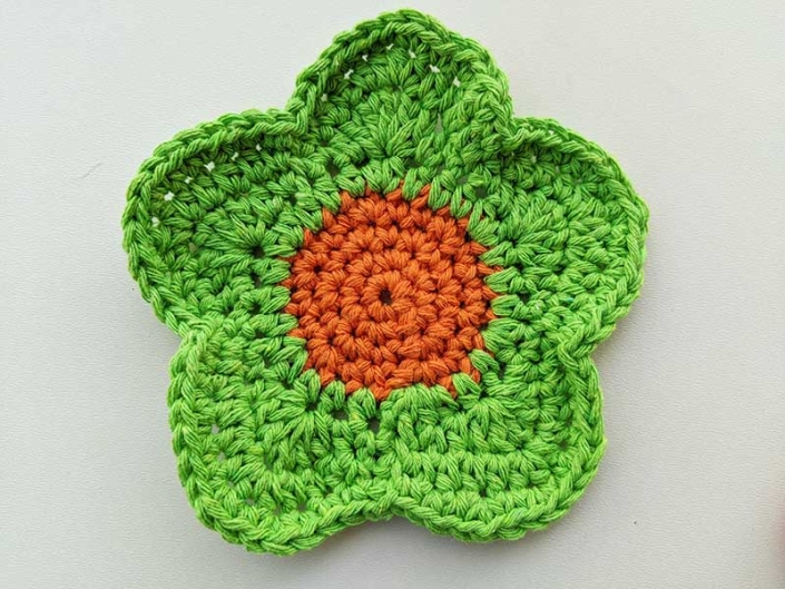 Free Crochet Flower Hot Pad Pattern Crochet Bits