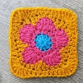Free Crochet Eye Granny Square Pattern - Crochet Bits