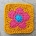 crochet daisy flower granny square pattern