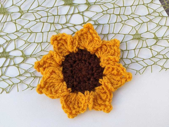 Free Crochet Sunflower Pattern Crochet Bits
