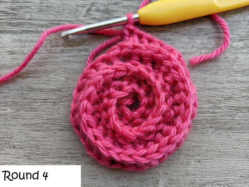crochet a spiral - round four