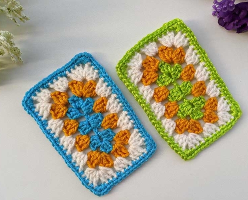 lace crochet granny rectangle pattern