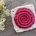 bi-color crochet spiral granny square pattern - pink spiral and white border