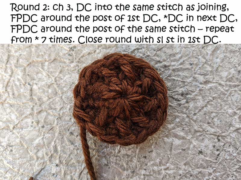 crochet sunburst granny square image tutorial - round two