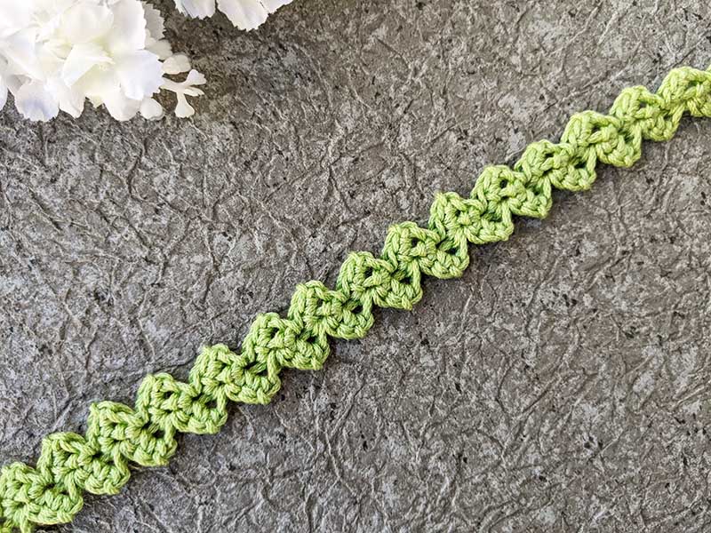 chainsaw narrow crochet lace cord