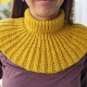 ribbed turtleneck dickey crochet pattern