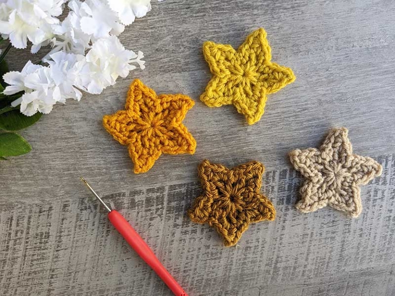 Free crochet 5 point star pattern crochet bits