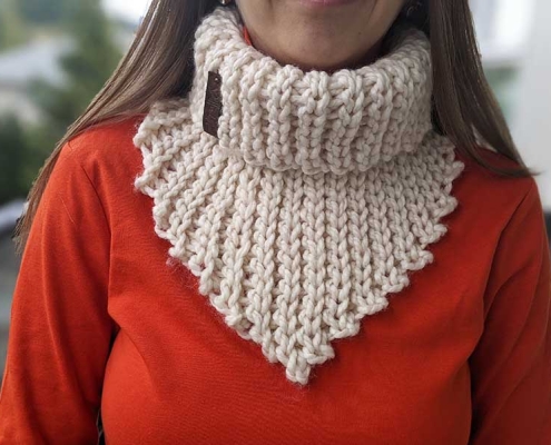 bulky bandana cowl crochet pattern