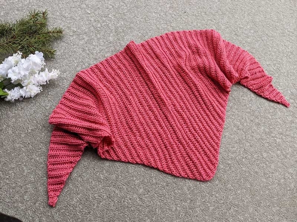 Free Crochet Triangular Shawl Pattern Crochet Bits