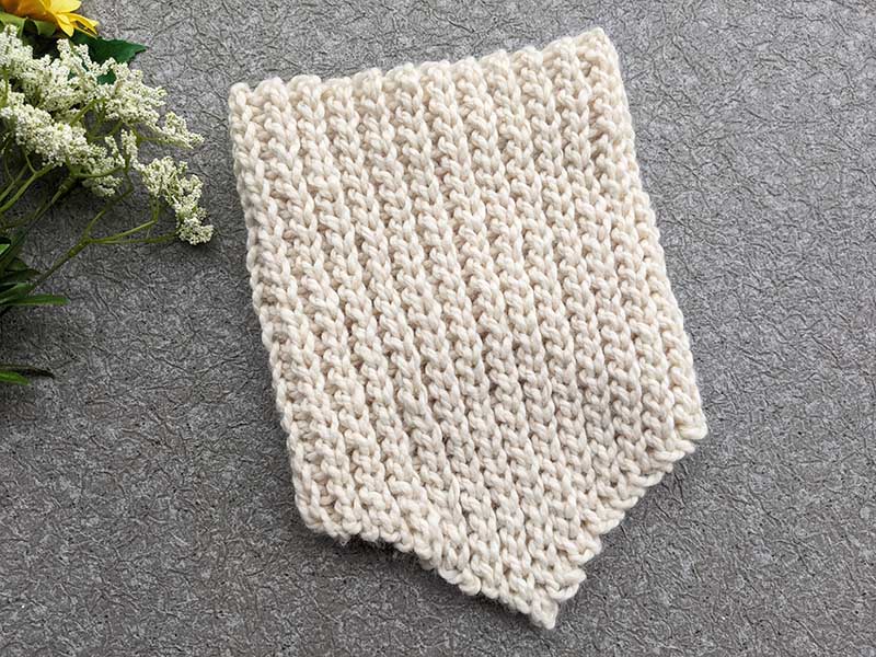 crochet unfolded bulky bandana cowl