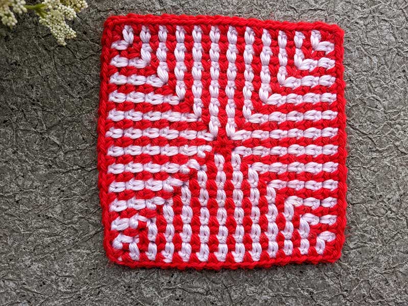 moss stitch granny square crochet pattern