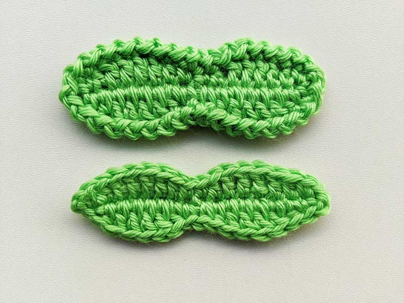 rounded cherry leaf crochet pattern