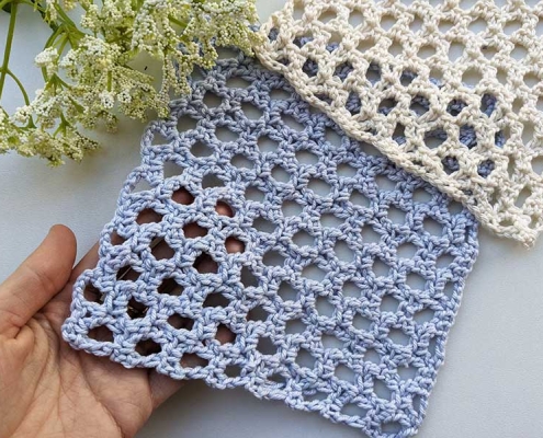 crochet mesh stitch pattern