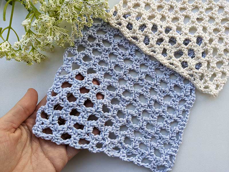 crochet mesh stitch pattern