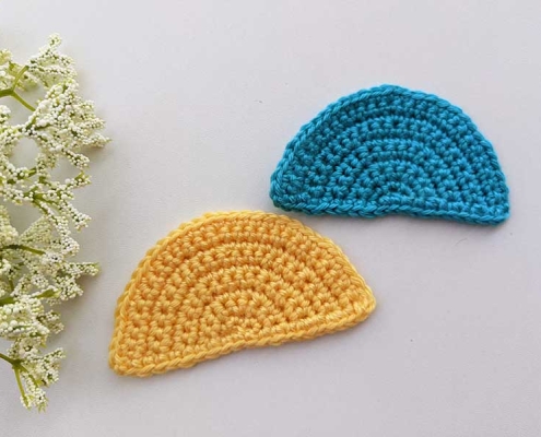 crochet semi-circle (half-circle) pattern