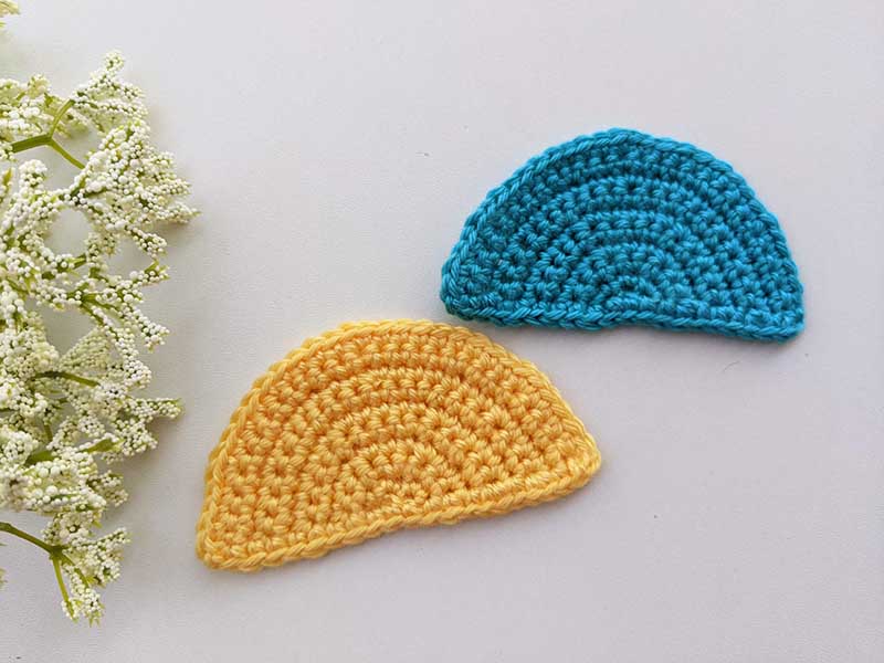 crochet semi-circle (half-circle) pattern