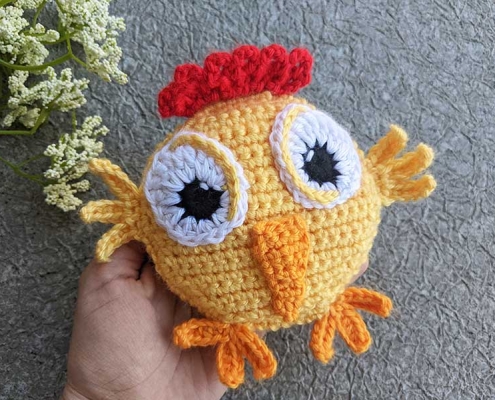 baby chicken toy crochet pattern