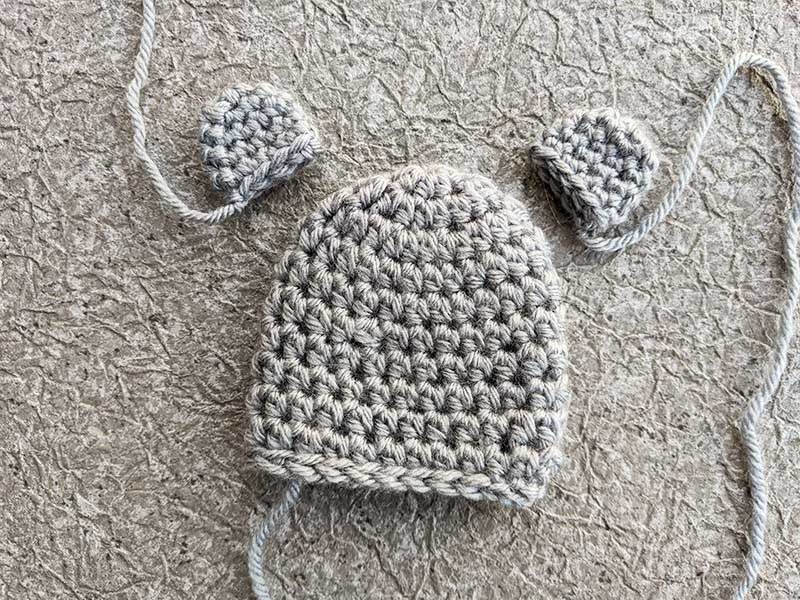 crochet bear key cover