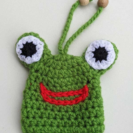 crochet froggy key cover pattern