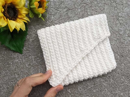 crochet wide wallet pattern