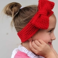 crochet Christmas headband pattern