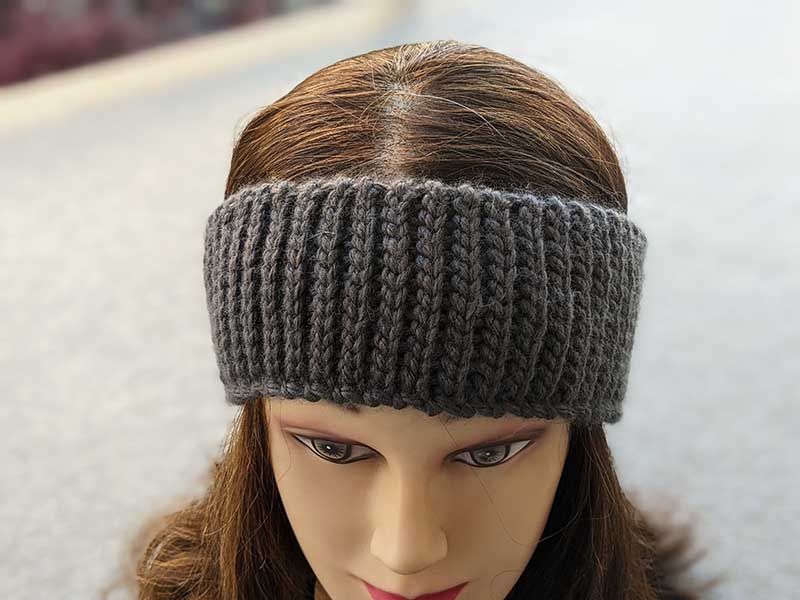 crochet one-row headband pattern