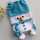 crochet snowman wine bottle cover pattern