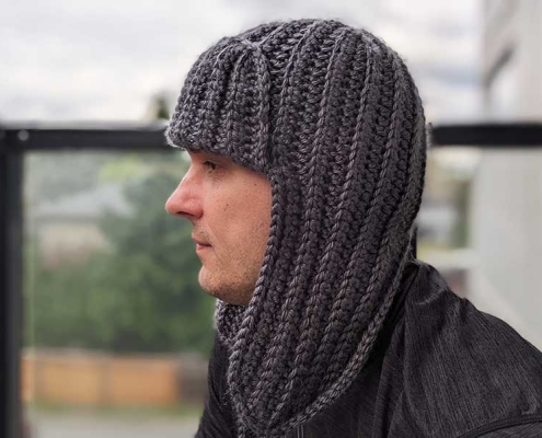 crochet unisex trapper hat pattern