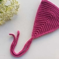 crochet bandana with ties