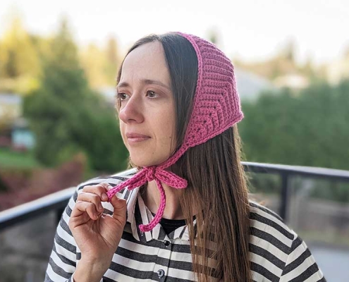 bandana with ties crochet pattern